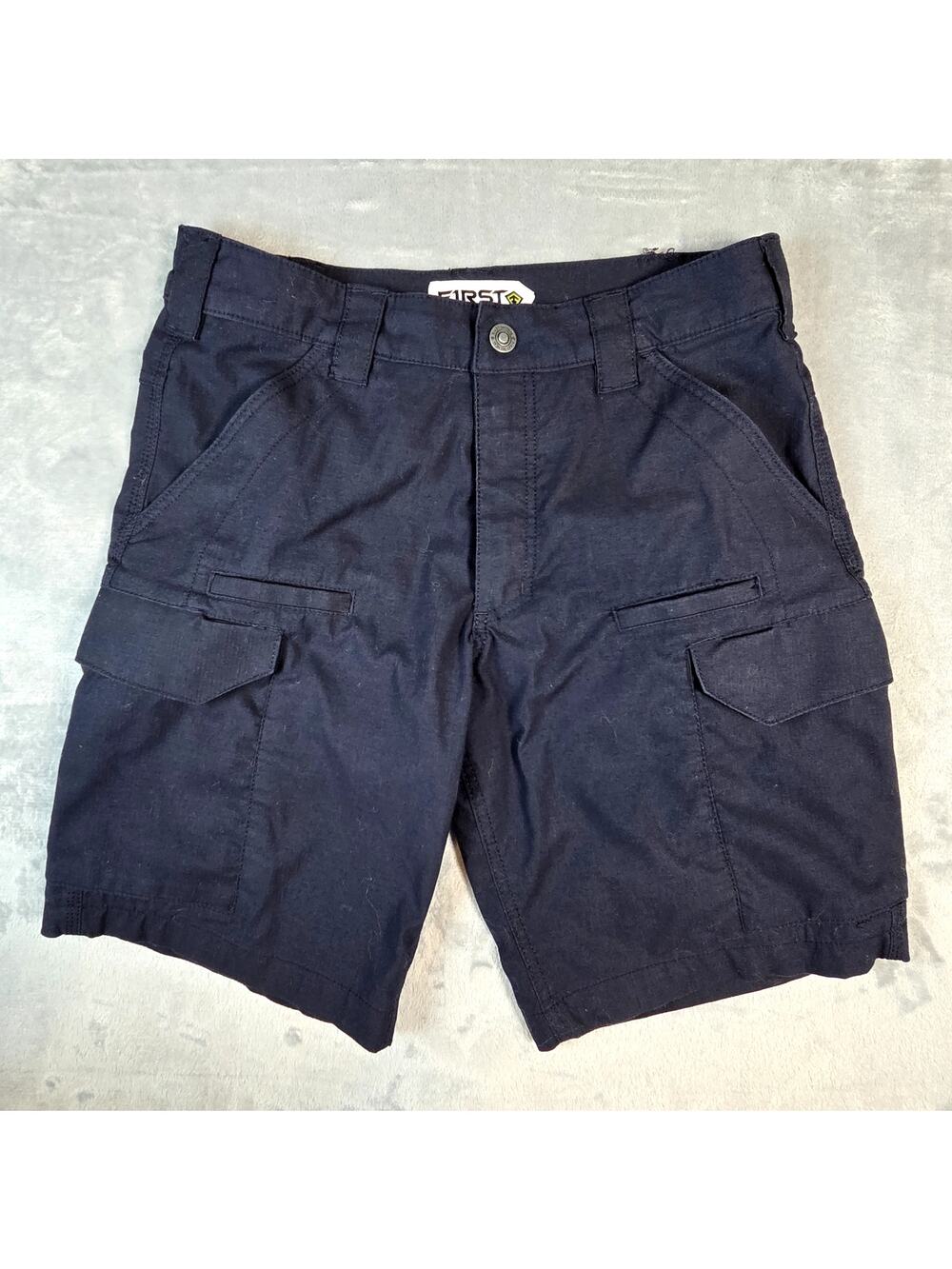 First Tactical Mens Cargo Military‎ Shorts Sz 32 Blue Rip Stop